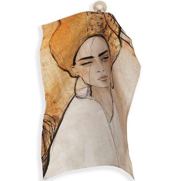 Kökshandduk Frida Kahlo i ekologisk bomull