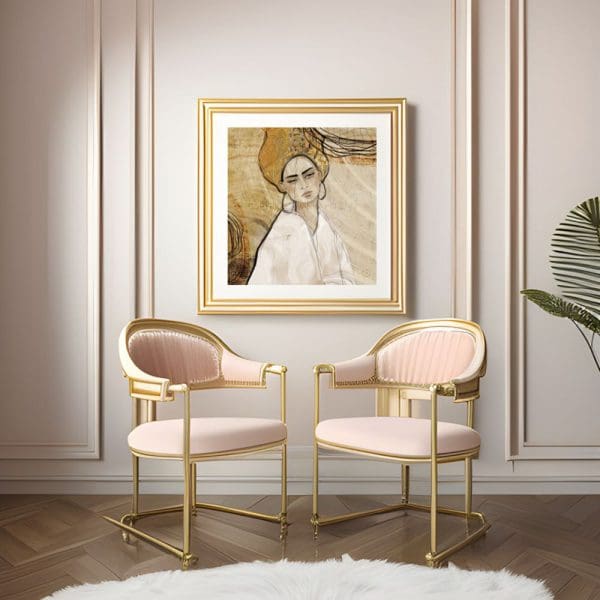 Poster Frida Kahlo och Gustav Klimt, Kvadrat