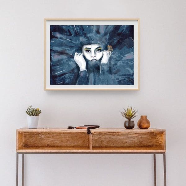 Poster, Flower Blue F-L