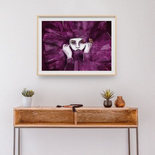 Poster, Flower Cerise F-L